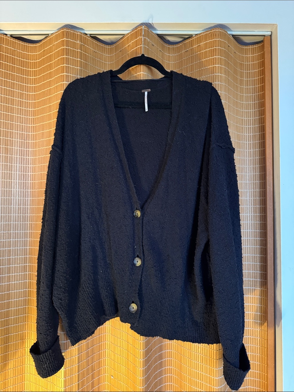 Free People Find My Friend Black Cardigan